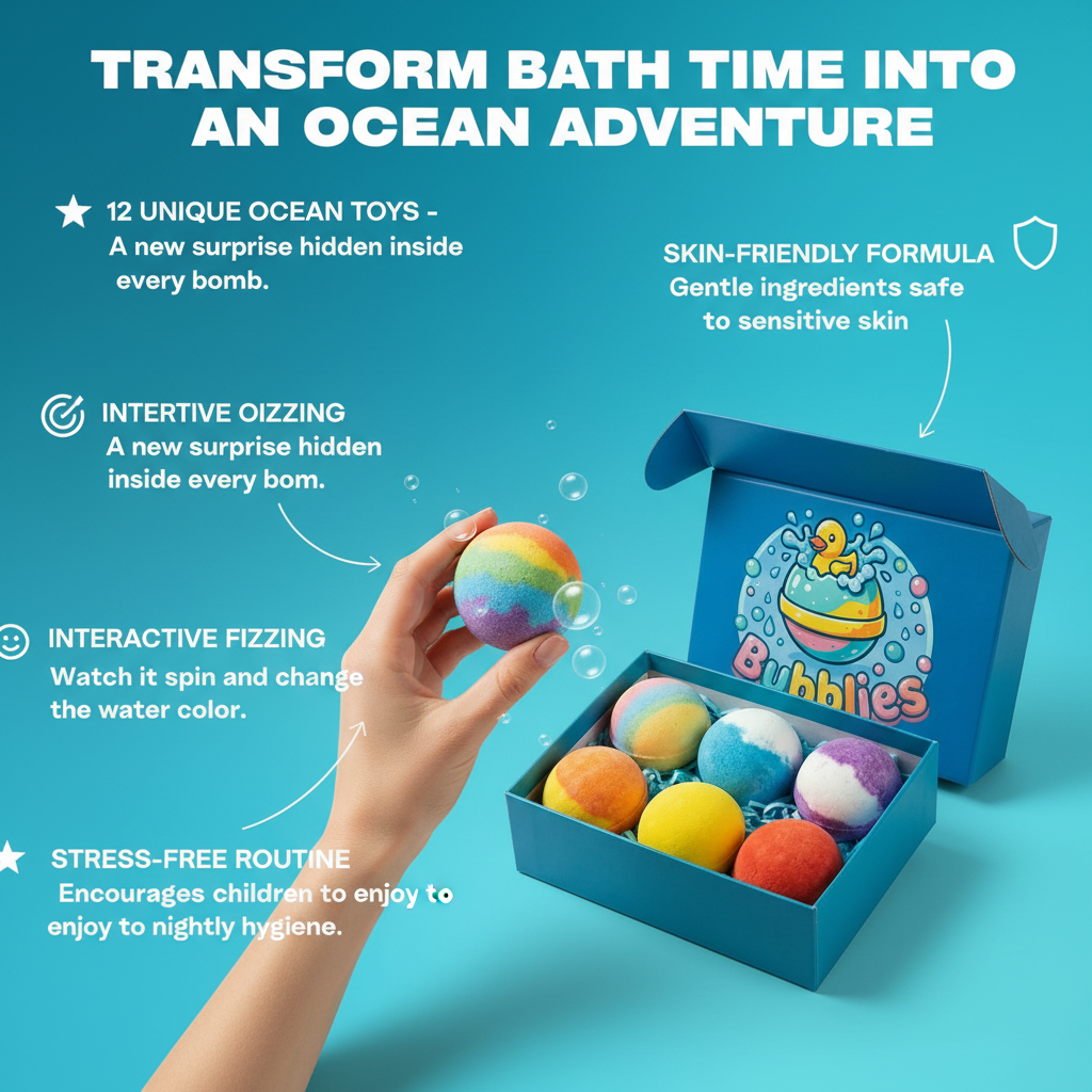 Bubblies 12 Ocean Toy Bombs