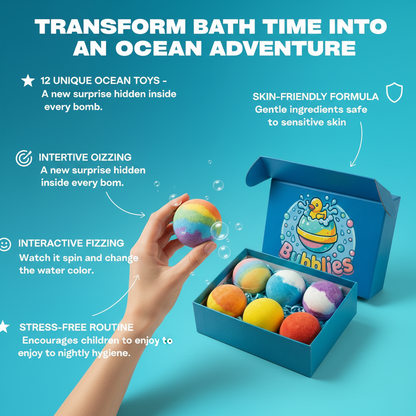 Bubblies 12 Ocean Toy Bombs